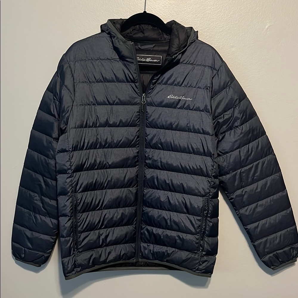 Eddie Bauer Dark Gray Quilted Jacket